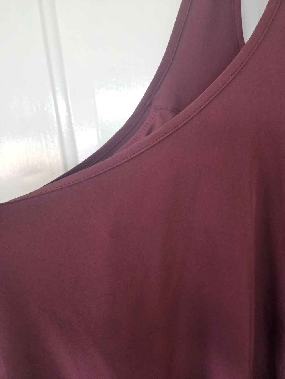 Halara XL Sleeveless Burgundy built in bra Maxi Dress - Picture 7 of 10